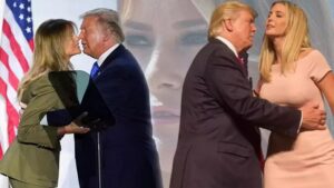 Donald Trump, his wife, his daughter