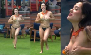 Jordana Morais fulfills her promise and takes off her clothe