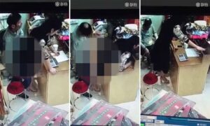 Shopkeeper Enjoy His Employee