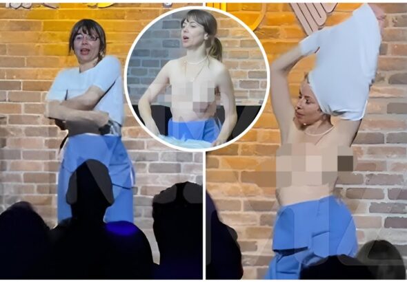 Comedian Natasha Leggero Exposes Boobs During LA Comedy Act