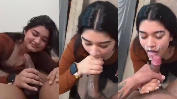Cute Pakistani college girl blowjob viral video