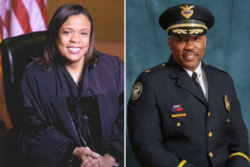 Police Judge video in chambers