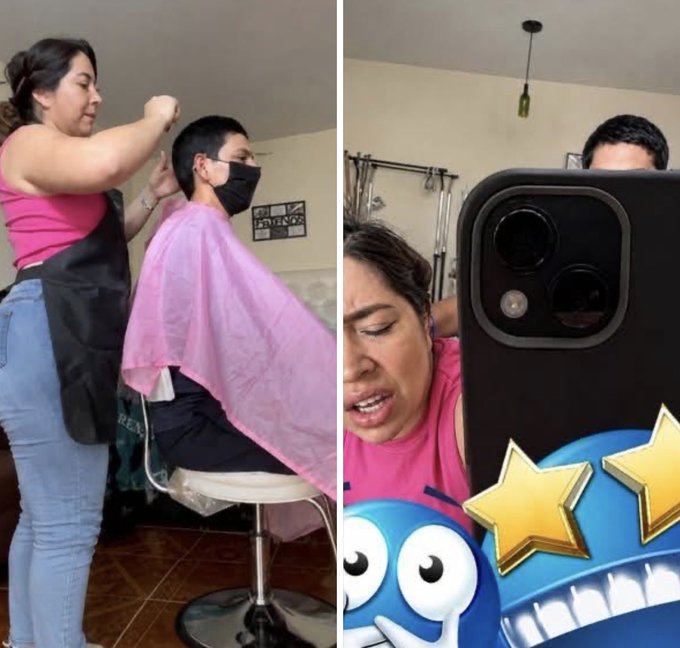 I thought she was a real barber … but she wasn't