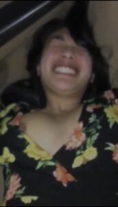 Horny asian teen moans loud during car sex