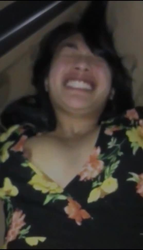 Horny asian teen moans loud during car sex